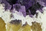 Cubic Fluorite on Bladed Barite - Cave-in-Rock, Illinois #73941-3